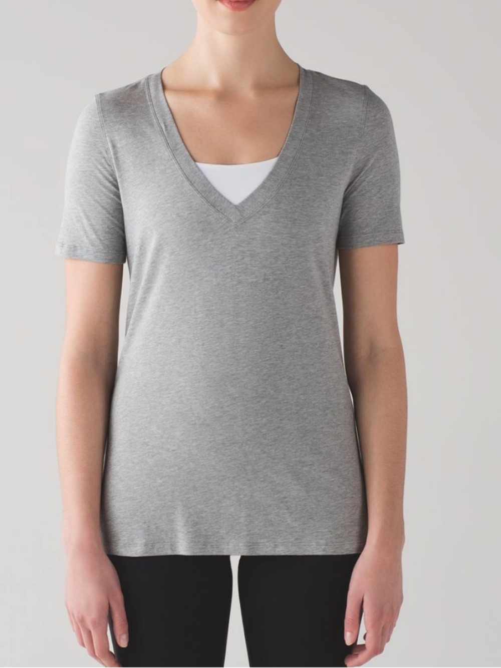 GUC Lululemon Love Tee Heathered Gray Size 6